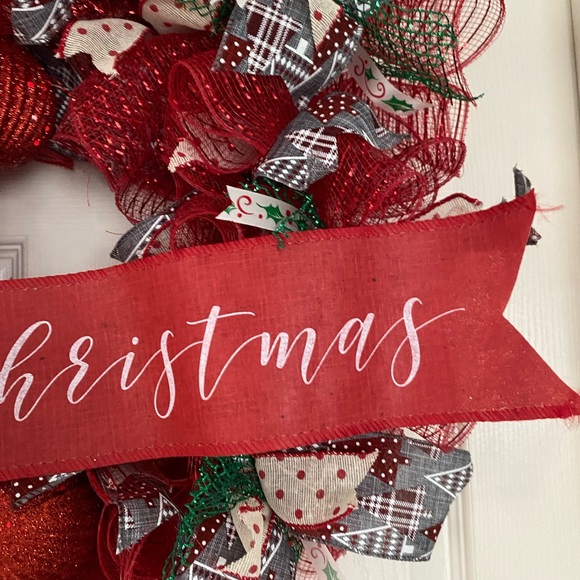 Handmade Christmas Door Wreath - Picture 4 of 4